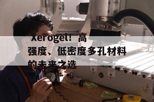  Xerogel！高强度、低密度多孔材料的未来之选