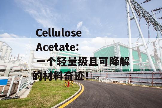  Cellulose Acetate:  一个轻量级且可降解的材料奇迹！