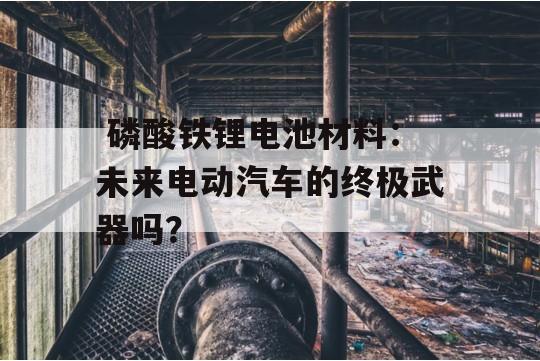  磷酸铁锂电池材料：未来电动汽车的终极武器吗？