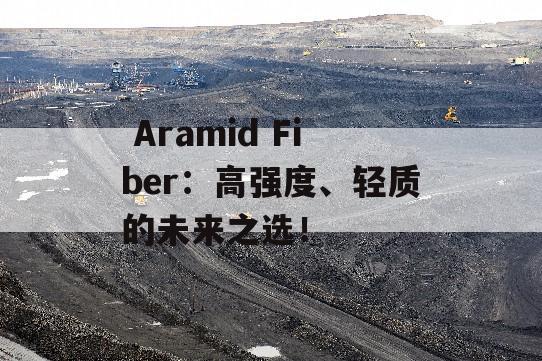  Aramid Fiber：高强度、轻质的未来之选！