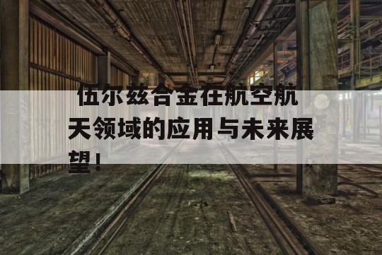  伍尔兹合金在航空航天领域的应用与未来展望！