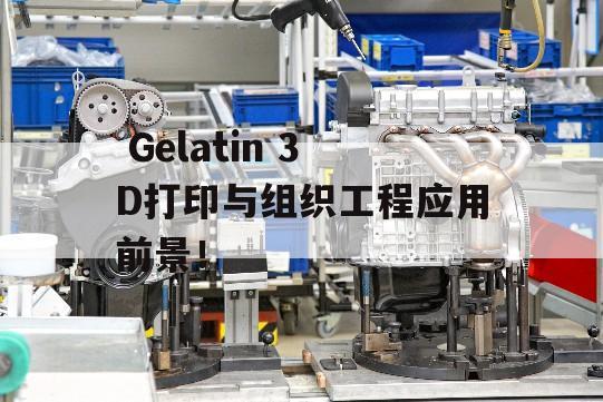  Gelatin 3D打印与组织工程应用前景！