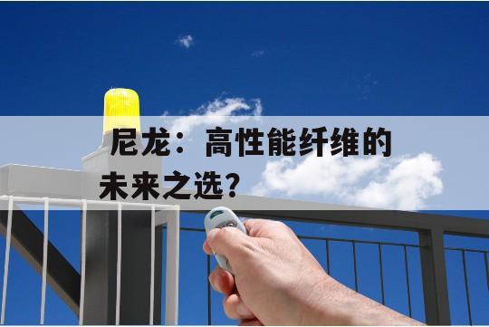  尼龙：高性能纤维的未来之选？