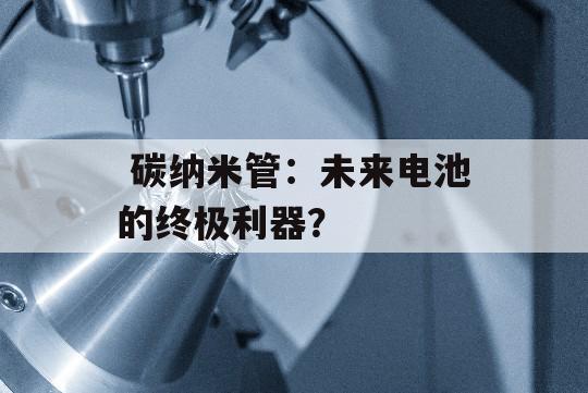  碳纳米管：未来电池的终极利器？